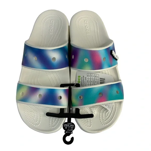 Crocs Classic Solarized Sandal Size 11 Classic Crocs Sandals Mens Size 11 Solarized Tie Dye Two  main image 2
